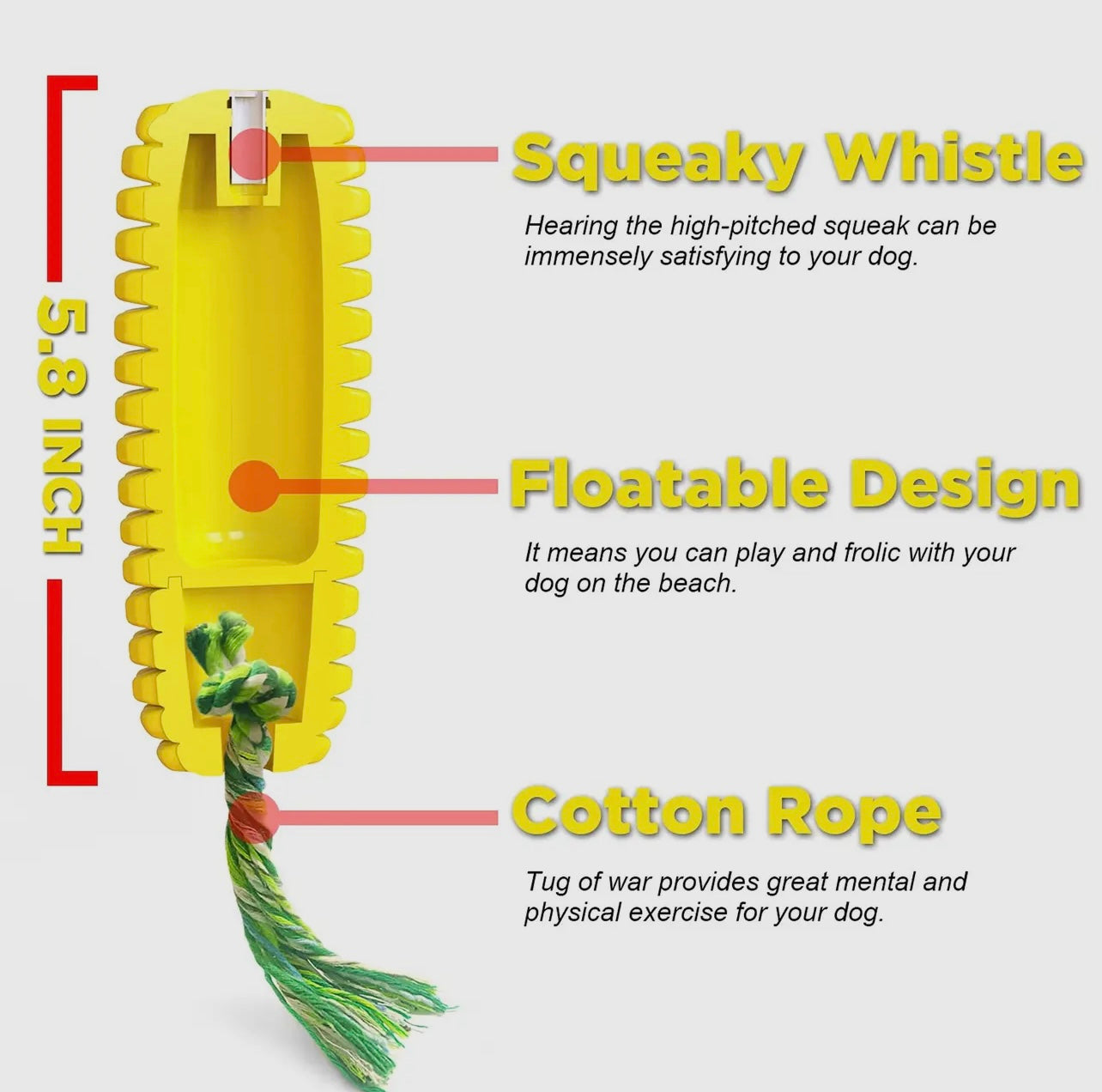 Corn Stick Dental Cleaning Chew Toy