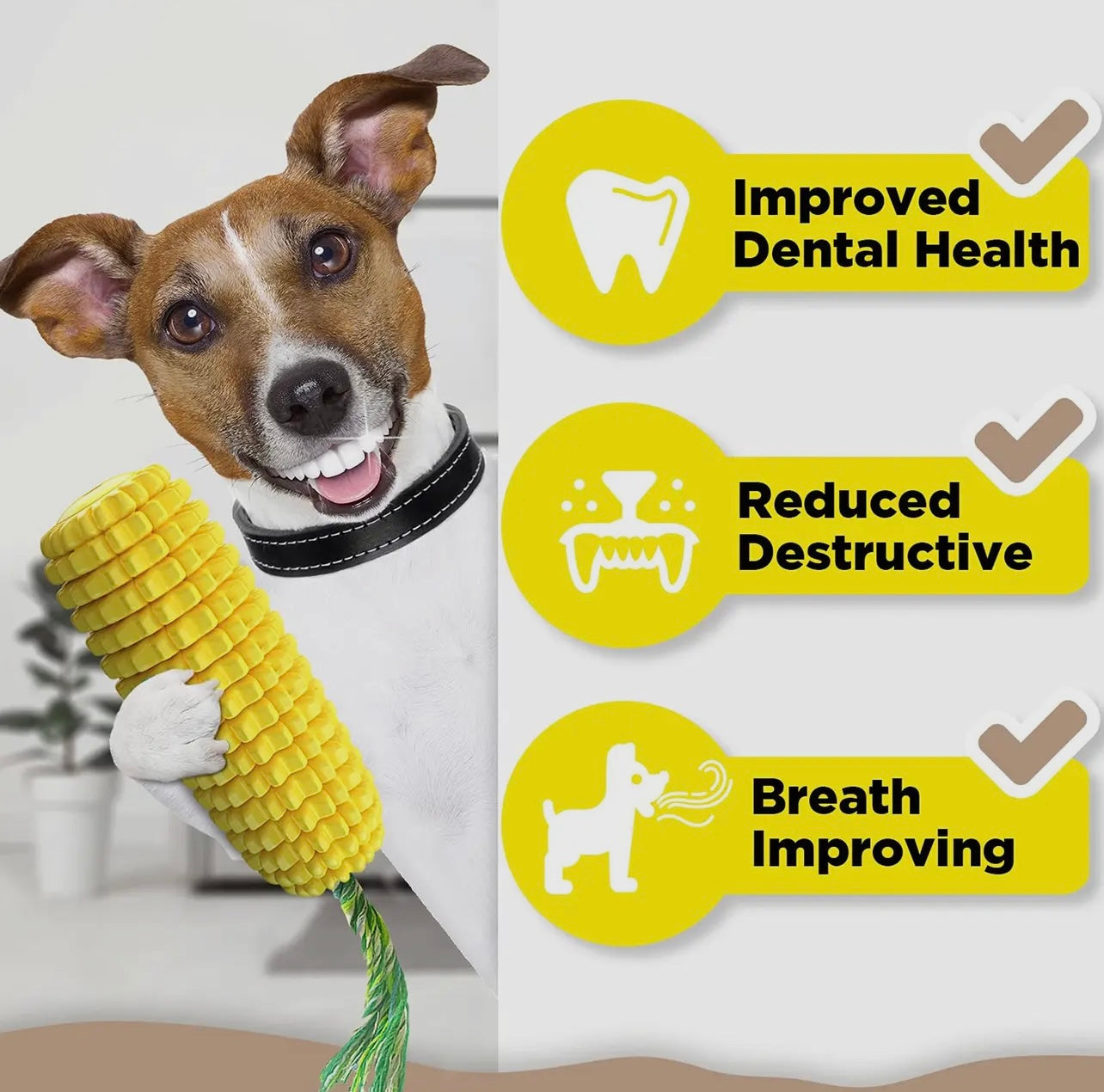 Corn Stick Dental Cleaning Chew Toy