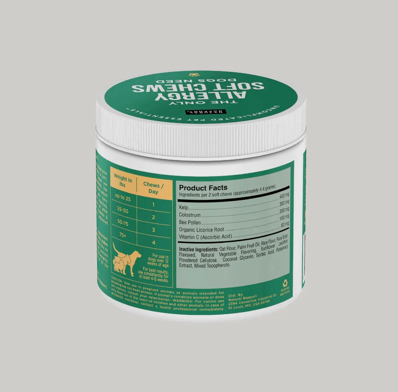 The Only Allergy Soft Chew Dogs Need