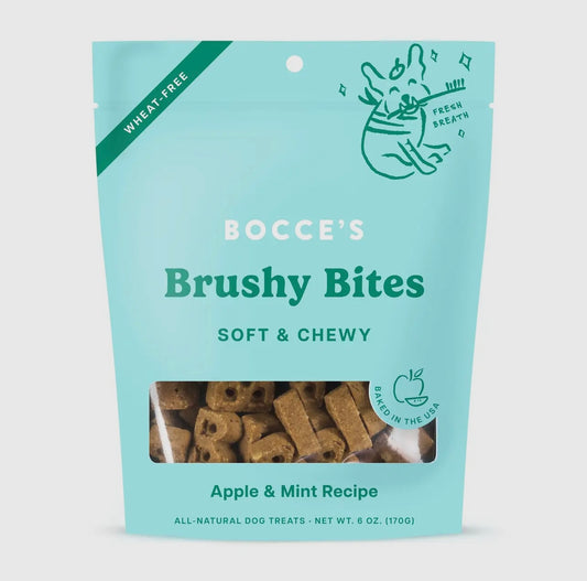 Bocce's Bakery Dailies Brushy Bites Soft & Chewy Treats Bag
